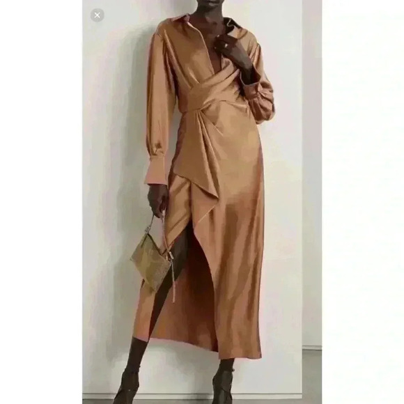 New Jonathan Simkhai Talita Dress Latte Size 0 Retails $697 - Picture 1 of 4
